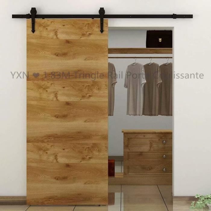 yxn ❤ 183cm quincailleri kit de rail pour porte coulissante