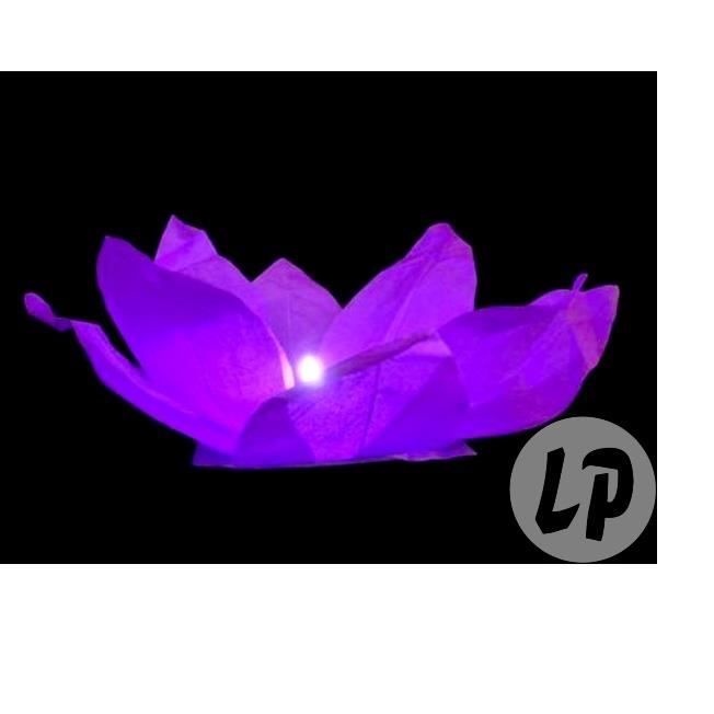 Lanterne Fleur De Lotus Flottante Mauve Achat Vente