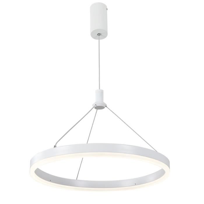 Conception Dimmable Suspendu Avec Lustre Lampe Télécommande Suspension Aluminium Et Circulaire Luminaire Blanc Acrylique Led Modern 3ucFKTl1J
