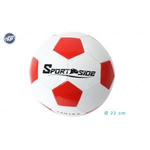 MGM Ballon de foot - 70cm - Blanc et rouge