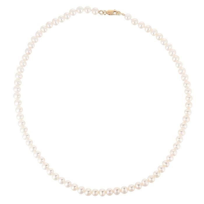 PERLINEA Collier Perles de Culture et Or Jaune 375° Femme