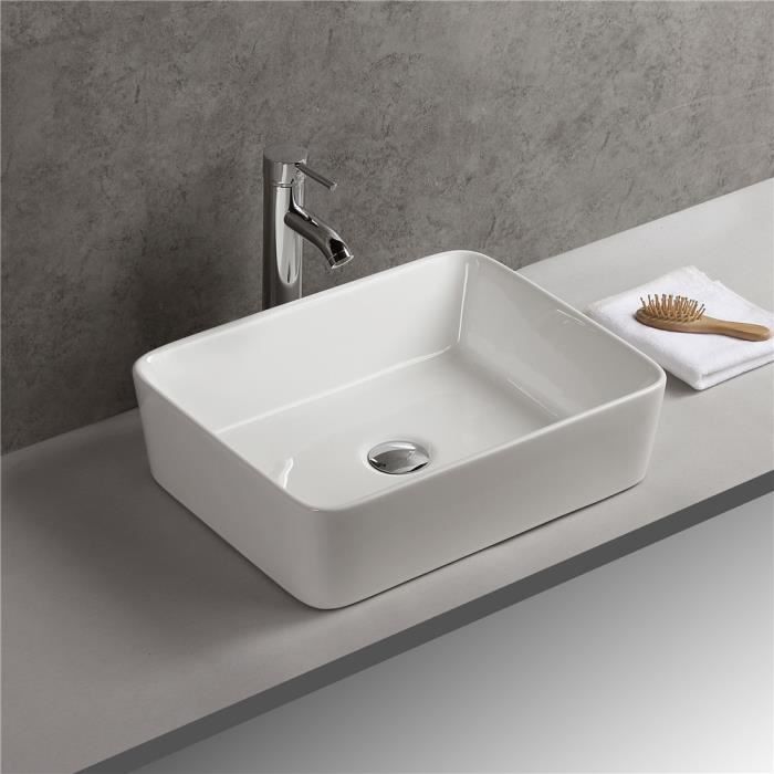 Vasque Lave Main A Poser Vasque à Poser Lave Main Ceramique Morderne Lavabo De Salle De Bain 38*48*13cm Vasque Lave Main A Poser Vasque à Poser Lave Main Ceramique Morderne Lavabo De Salle De Bain 38*48*13cm