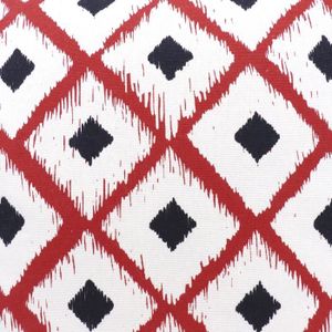 COUSSIN Coussin déco 100% coton imprimé BOHO 45x45cm - Rou