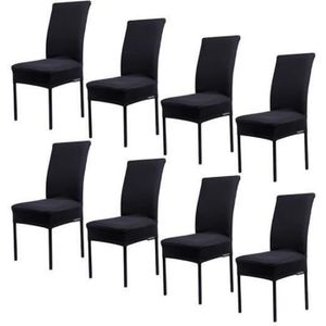 HOUSSE DE CHAISE HoneyHome 8PCS Housse de chaise/revêtement housse/