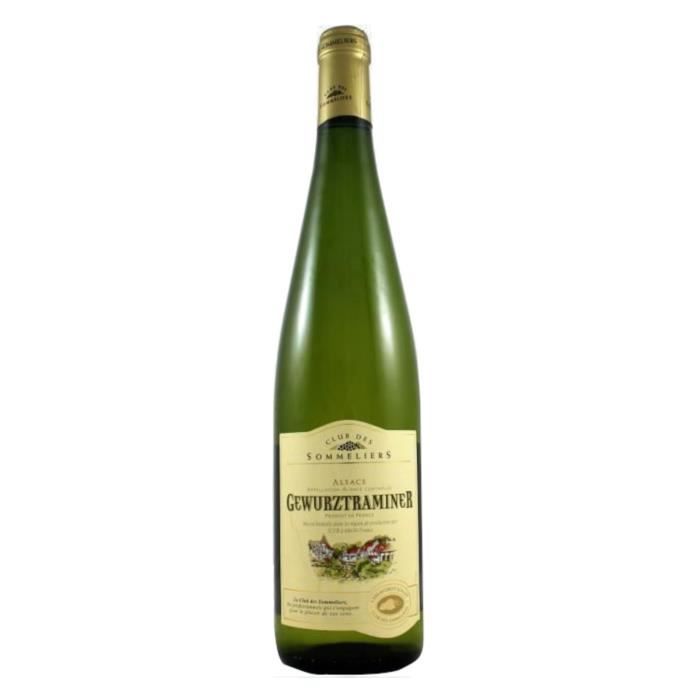 Carton de 6 Gewurztraminer Vin d' Alsace - Blanc - Sec - 75 cl x6