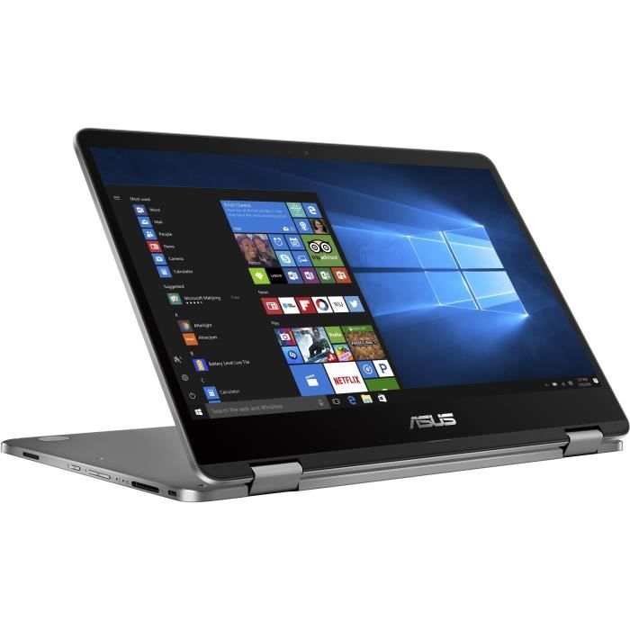 Ordinateur Portable Convertible - ASUS VivoBook Flip TP401MA-BZ088T - 14 pouces - Pentium 5000 - RAM 4Go - Stockage 128Go - Win 10