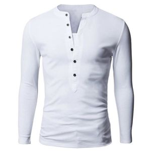Tee shirt col v bouton homme Achat / Vente Tee shirt col