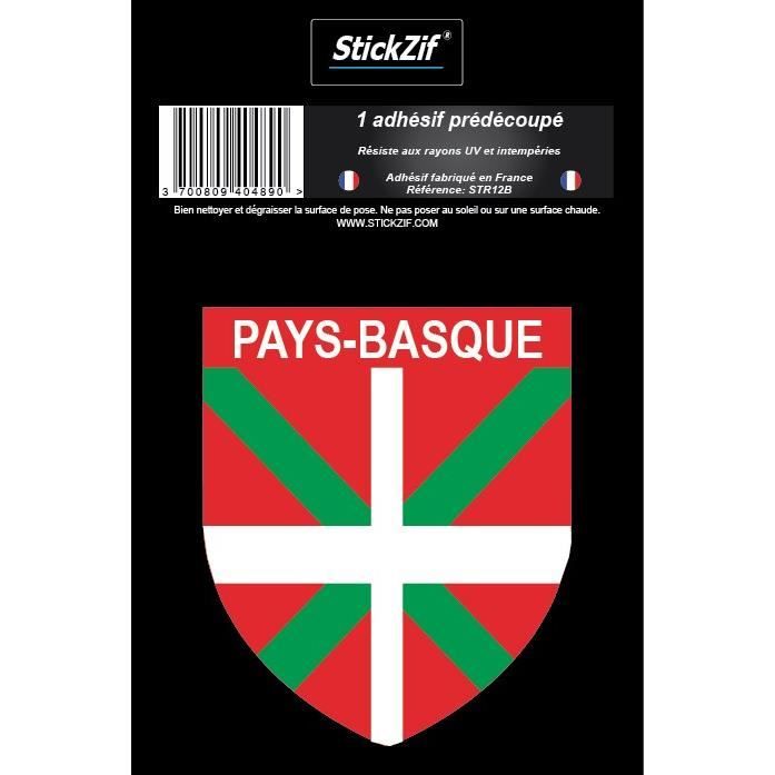 STICKZIF 1 Adhésif Blason Pays-Basque STR12B