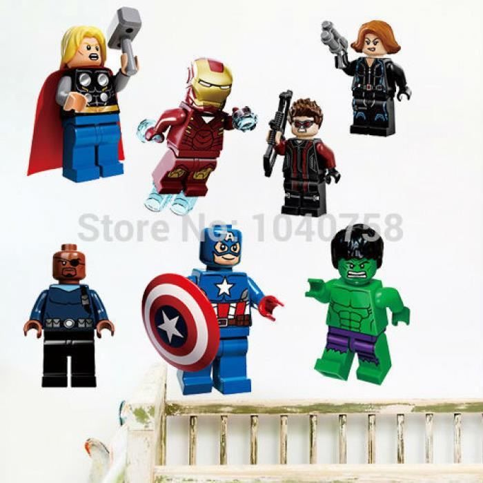 Stickers Muraux Lego Avenger Tour Autocollant Vinyle Autocollant