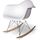 Chaise Design Rar Blanche à Bascule