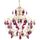 PAMPILLES Lustre acier verre 60x60x90 cm Blanc Et