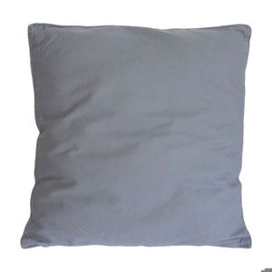 COUSSIN Coussin carré pour dossier de canapé 60 cm Gris