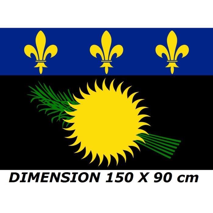 Drapeau Gwada 971 Patch Brod&eacute; Drapeau Guadeloupe - Thermocollant 7x4.5cm - Pour Personaliser V&ecirc;tements Et Sacs &eacute;cusson Brod&eacute;