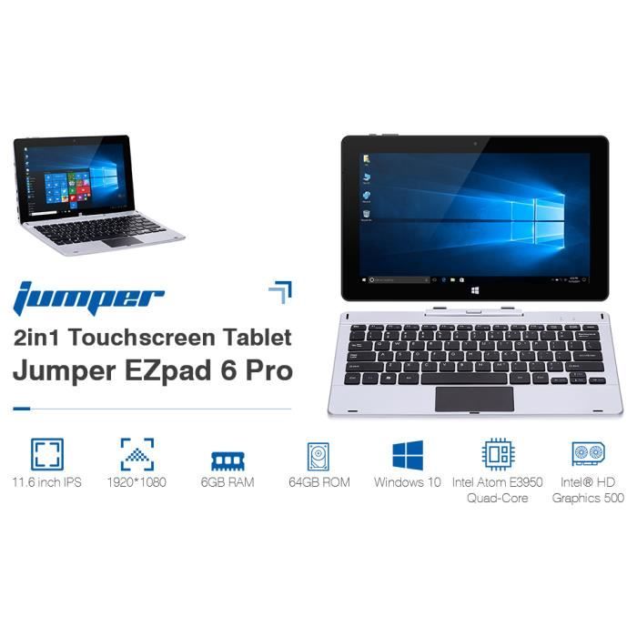 Tablette tactile-Jumper EZpad 6 Pro - 2 en 1-11.6”3