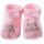 Chausson bébé 50% papa 50% maman Rose
