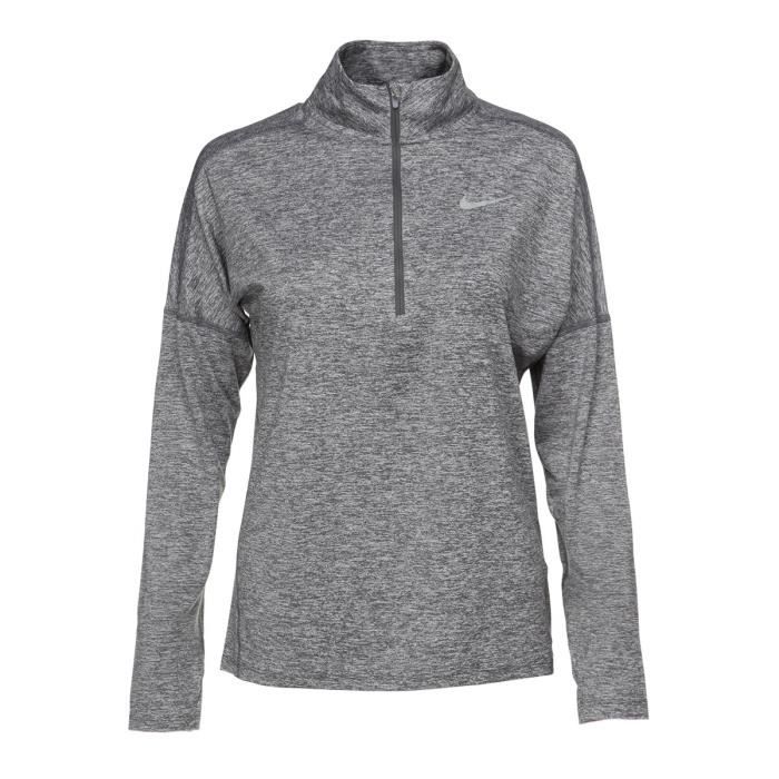 NIKE T-Shirt manches Longues Dry Element - Femme - Gris