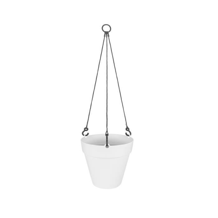 ELHO Pot de fleurs à suspendre Loft Urban - 20 cm - Blanc