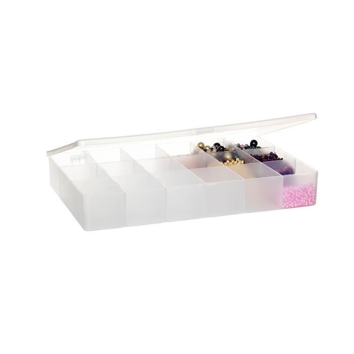 PANDURO Boîte 18 casiers - En plastique - 27 x 18 x 4 cm