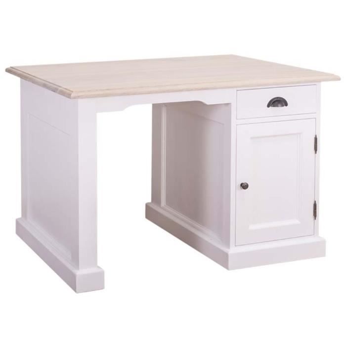 Casa Padrino Country Style Desk White Natural Colors 110 X 70 H 78 Cm Office Furniture