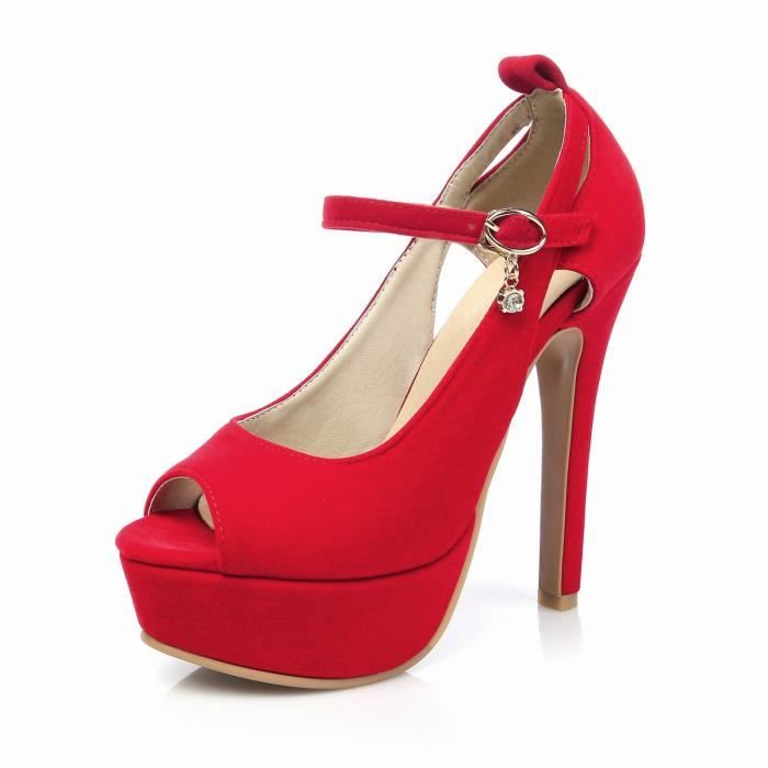 Peep Rouge bleu Hauts Femmes Chaussures À noir Toe Talons zYwq1T
