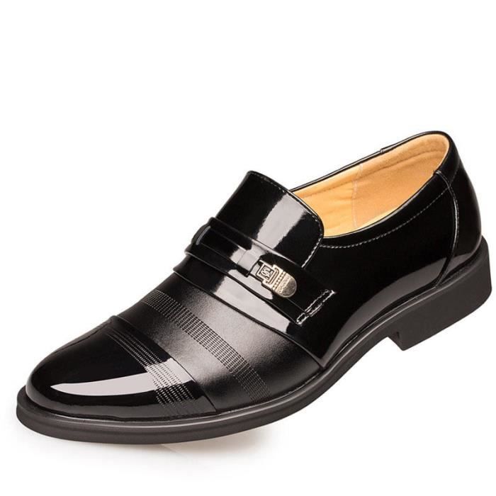 En Cuir Iztpserg Homme marron Noir Richelieus EqCqnwtO