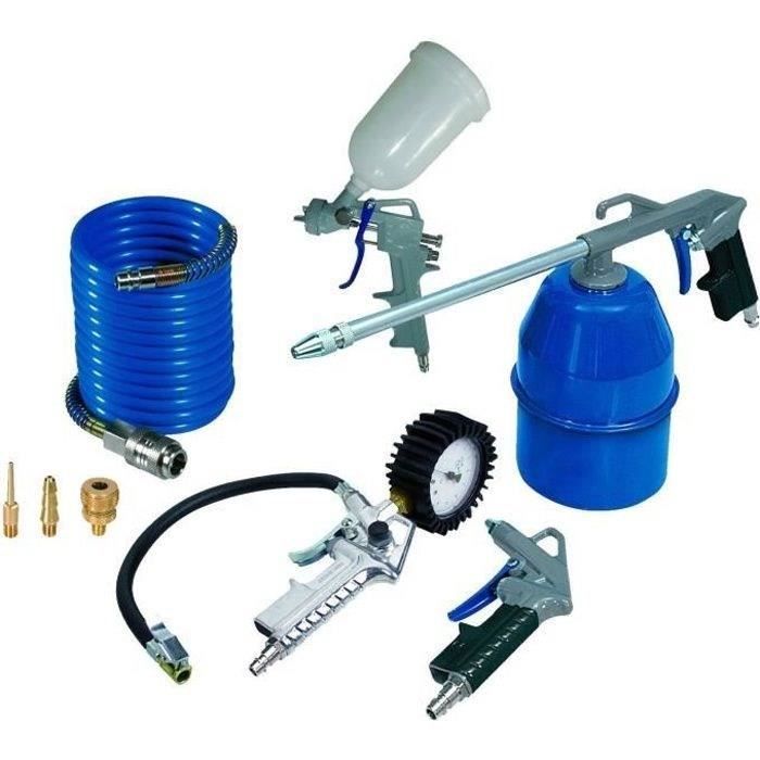 MICHELIN Kit de 8 accessoires pour tout compresseur sur cuve gris 6018780200