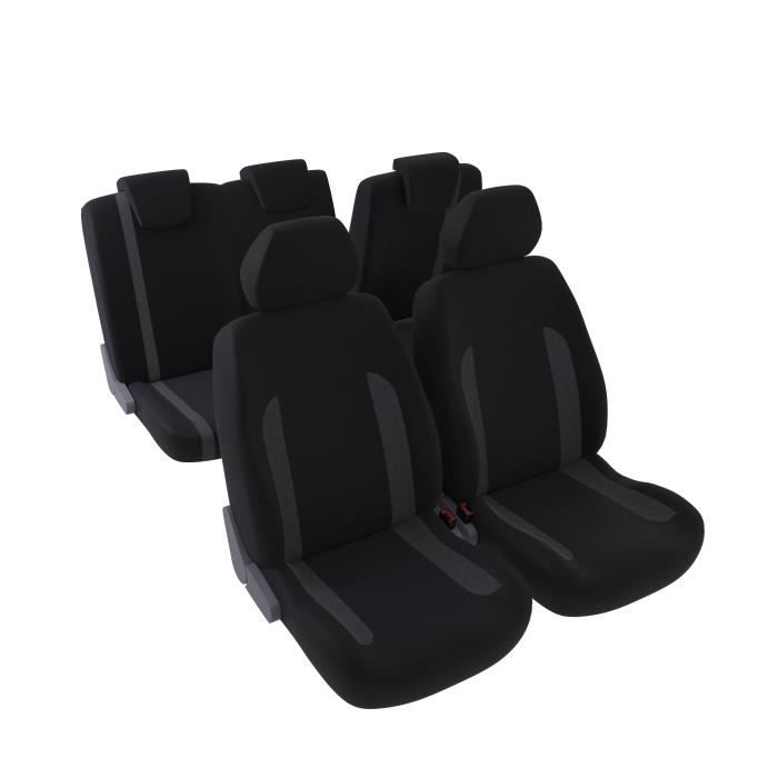 DBS Ben Jeu Complet de Housses Universelles en Polyester Noir