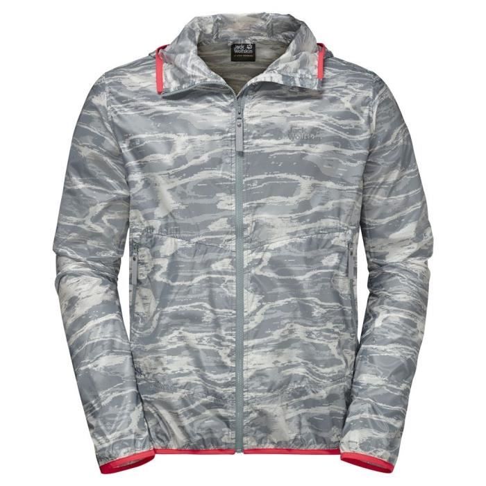 JACK WOLFSKIN Veste Laguna Print Titanium Homme