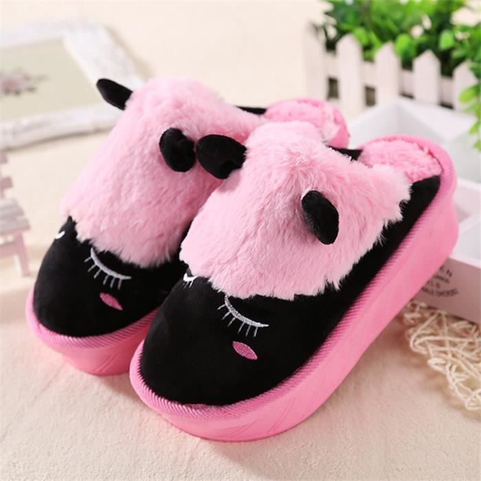 chausson en cuir fille