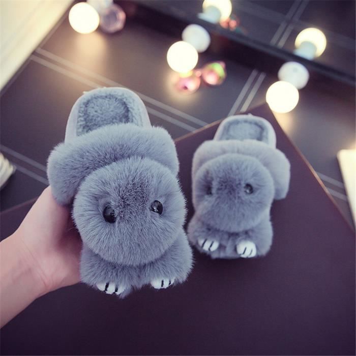 Mignon Chaussons Léger Chausson Chaud Lapin Marque Nouvelle Homme Doux Chaussure Confortable Luxe De Hiver Mode Coton Classique AqZ5wn5d