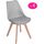 Lot of 4 chaises scandinave design contemporain no