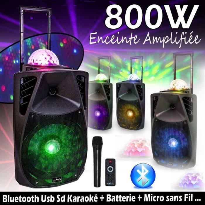 PARTY LIGHT & SOUND PARTY-15ASTRO Enceinte Portable - Bluetooth - 800 W