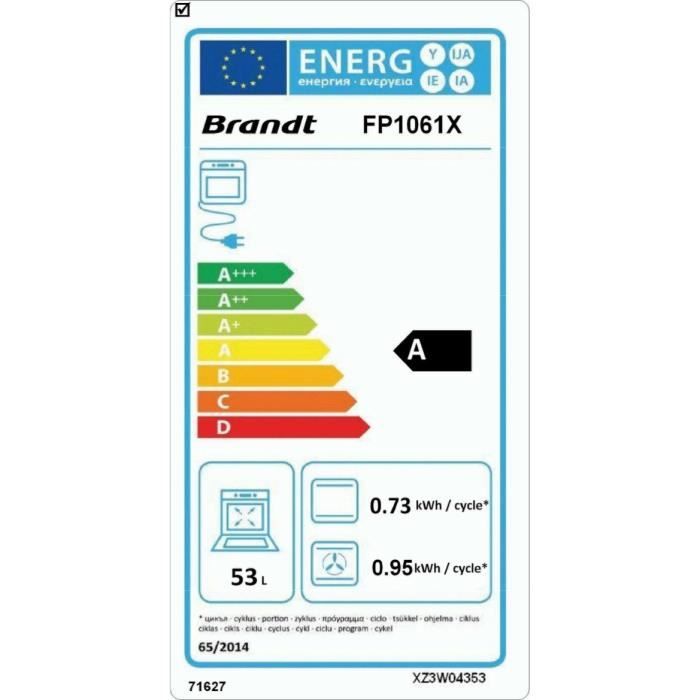  Four pyrolyse FP1061X1