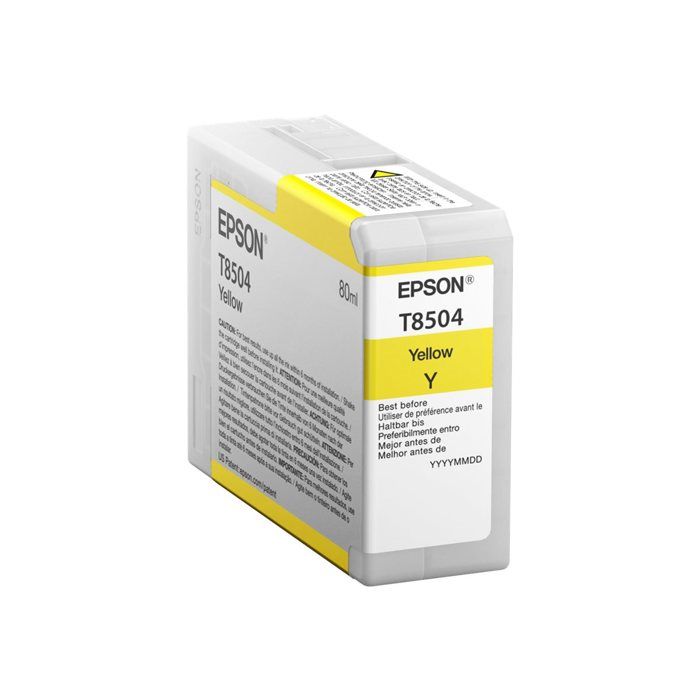 EPSON Pack de 1 Cartouche T850400 UltraChrome HD - Jaune - 80ml