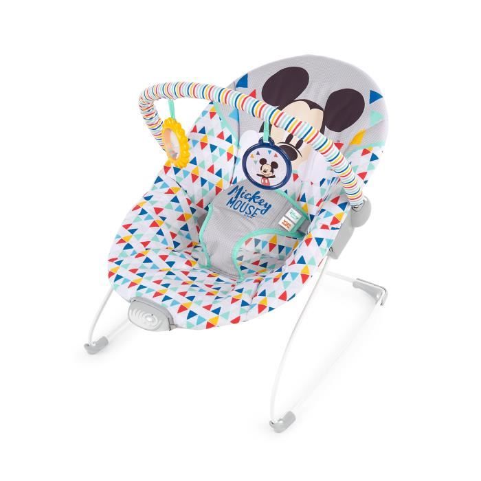 Disney Baby - Mickey Transat avec siège vibrant Happy Triangles - Garçon et fille