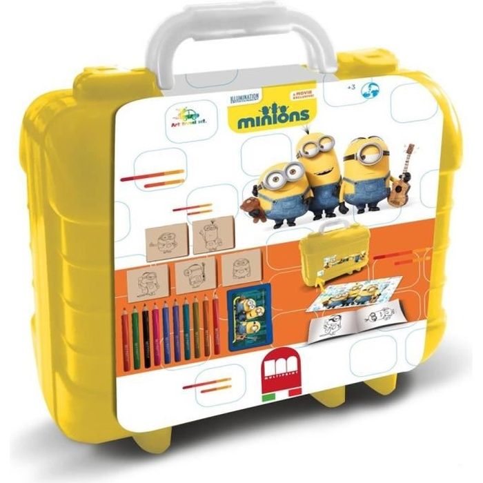 LES MINIONS Set de Voyage - Malette de Dessin