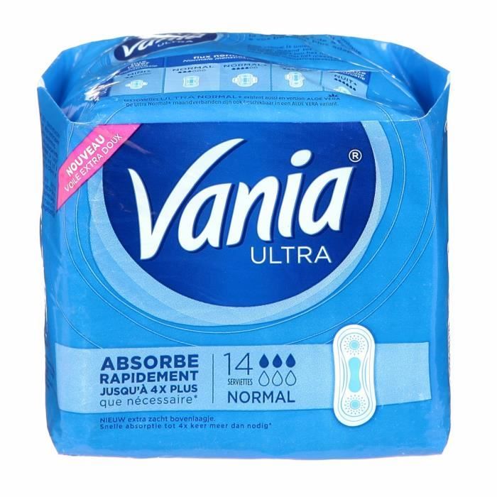 Vania Serviettes Extra Finesse Normal x14