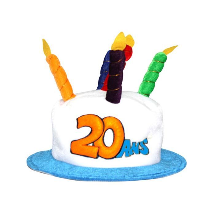 Chapeau Gateau Anniversaire 20 ans   Fier davoir 20 ans, et on le