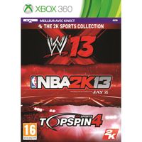 JEUX XBOX 360 TRIPLE PACK SPORT:NBA 2K13+WWE 13+ TOP SPIN 4/X360 JEUX XBOX 360 TRIPLE PACK SPORT:NBA 2K13+WWE 13+ TOP SPIN 4/X360