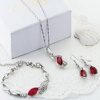 PARURE Régler bijoux Femme- cristal - argent 925 - Collie PARURE Régler bijoux Femme- cristal - argent 925 - Collie