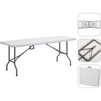 TABLE DE JARDIN Table Pliante Transportable, Table en Plastique Ro TABLE DE JARDIN Table Pliante Transportable, Table en Plastique Ro