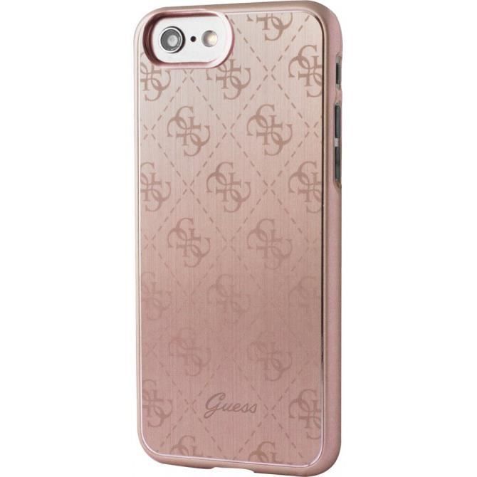GUESS Coque rigide en aluminium - Pour iPhone 7 - Rose