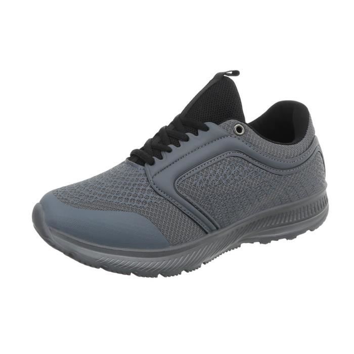 noir Chaussures Gris Gris Hommes Baskets Sneaker 41 Pour Des 88v6q