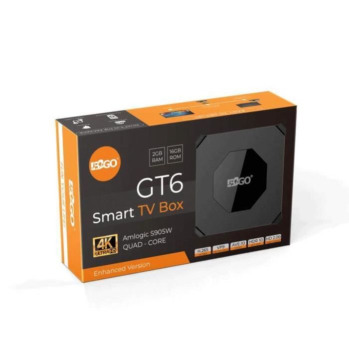 Ovegna GT6 : Android Box, Android 8.1, Amlogic3