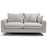 CANAPÉ - SOFA - DIVAN Canapé convertible LOB 140cm -tissu gris clair CANAPÉ - SOFA - DIVAN Canapé convertible LOB 140cm -tissu gris clair
