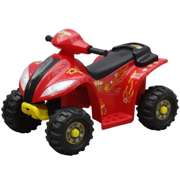 Mini Quad électrique jouet pour enfants d'ge 36 ans Noir et rouge avec
