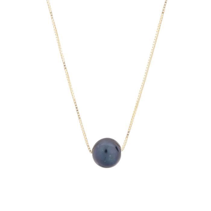 PERLINEA Collier Or Jaune 375° et Perle de Culture Femme