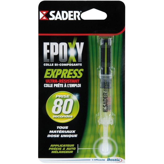SADER Seringue Colle Epoxy Bi-composants Express