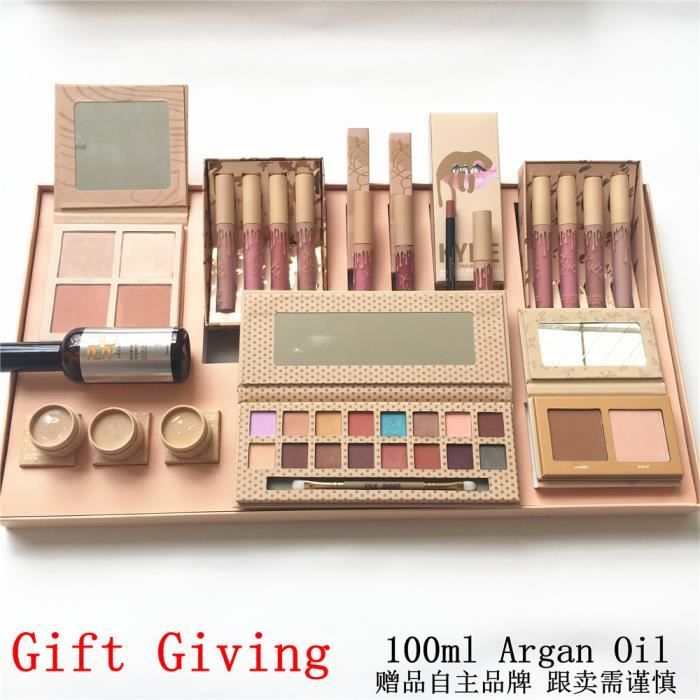 Kylie Jenner Collection Set Makeup Box Vacation Edition Bundle And