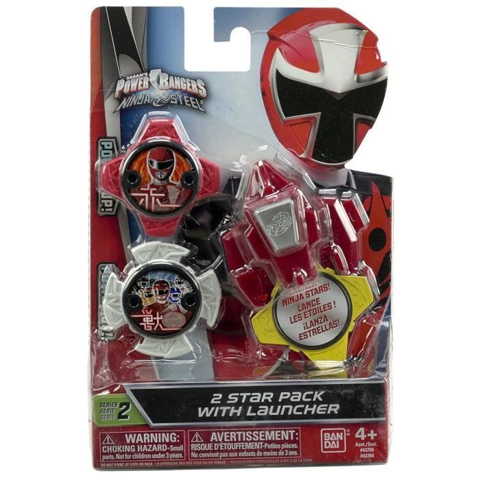 étoile De Pouvoir Ninja Steel Rouge Power Rangers Ninja Steel Ninja Power Star Pack avec le lanceur - Achat